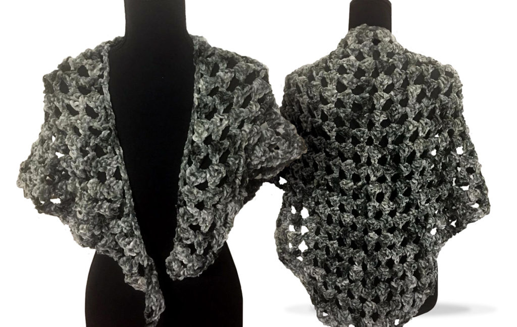 Gray and Silver Shawl